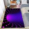 3D Vortex Illusion Area Carpet Rug for Living Room Decor Bedroom  Abstract Geometric Optical Vertigo Carpet Non-slip Floor Mat