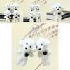 Cute Miniature Teddy Dog Plush Keyring Stuffed Poodle Toy Heart-shaped Puppy