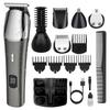 6-in-1 Electric Grooming Kit for Men Metal Body Clipper with Shaver Nose Hair Trimmer Multi-Function Tools