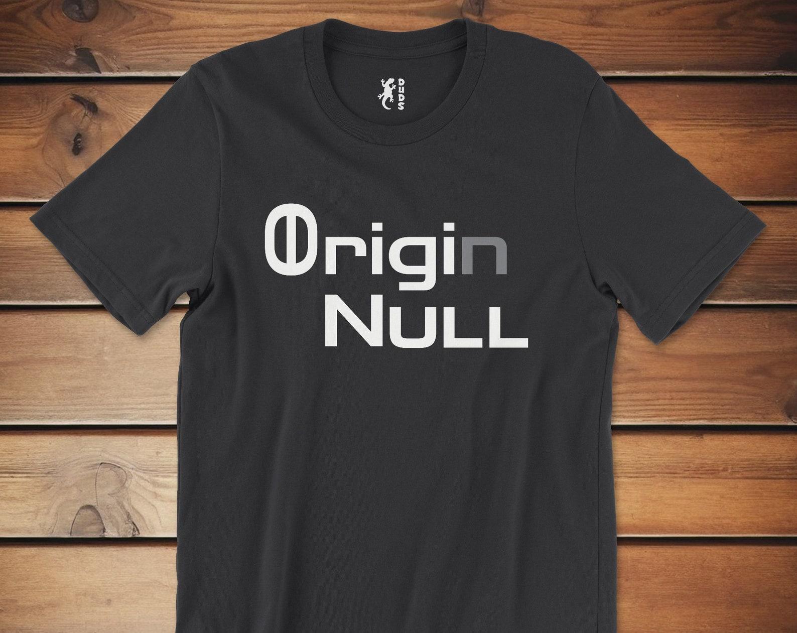 Original Origin Null Coder Tee, Nerdy Shirts, Coder Shirts, Coding Original Tee, Shirts for Programmers, Funny Programming Shirt S