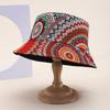 Böhmischer Baumwoll-Sonnenhut mit breiter Krempe für Sommerreisen und Sonnenschutz