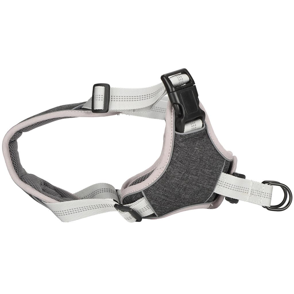 Hunde Geschirr Weste Haustier Verstellbar Anti-Verloren Reflektierende Weste für Große Mittelgroße Hunde Schwarz