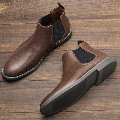 40~46 Men Boots Brand Retro Comfortable  Fashion Chelsea Boots Men