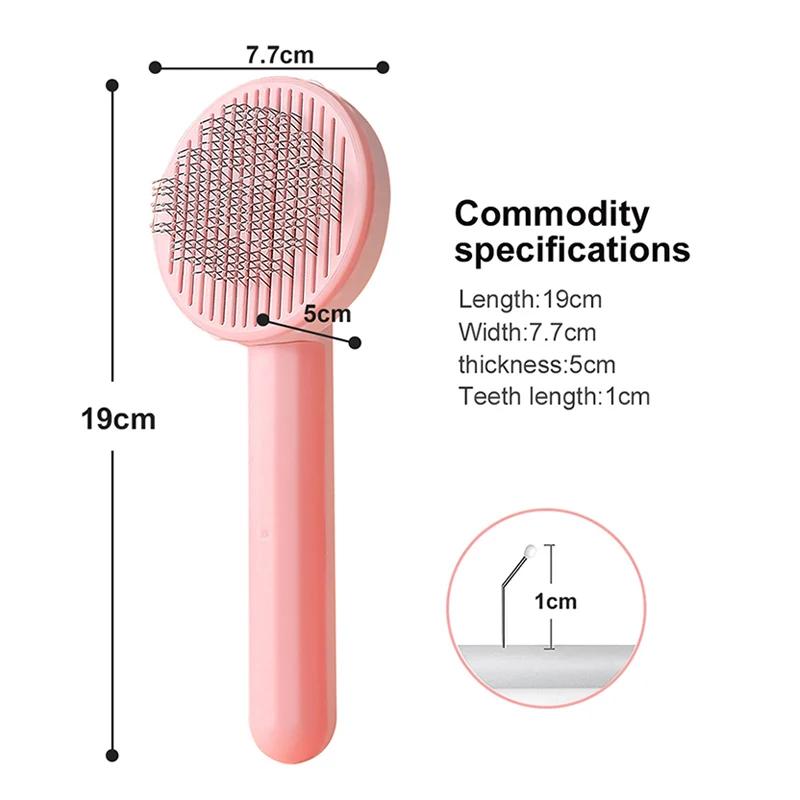 One-Key Hair Removal Brush for Cat Dogs Pet Grooming Tool Easy Hair Remover Deshedding Comb for Daily Care Professional Grooming