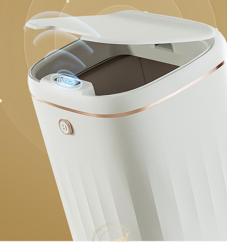 Smart Sensor Trash Can: Minimalist, Waterproof, Large Capacity for Bathroom