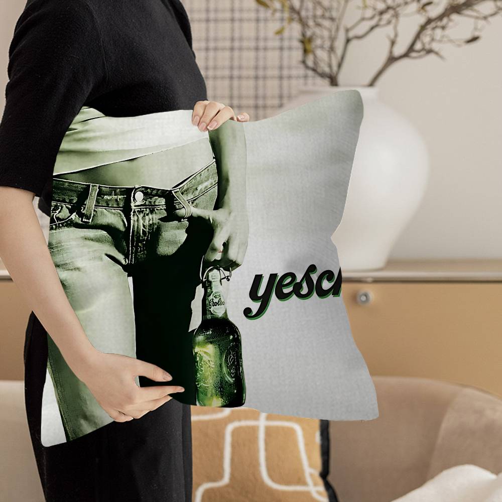 Grolsch Lager Beer Pillow Cover For Bedroom Room And Living Room Sofa Decorative Cushion Cover