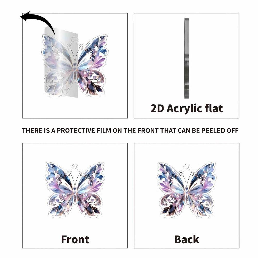 Acryl Auto Zubehör Schmetterlingsform Heimdekoration Neuwagen Anhänger Weihnachtsdekoration