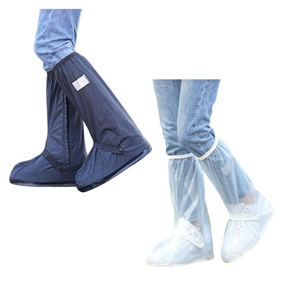 1 Pair Rainproof Boot Covers PVC Fabric Anti-Slip Design Waterproof