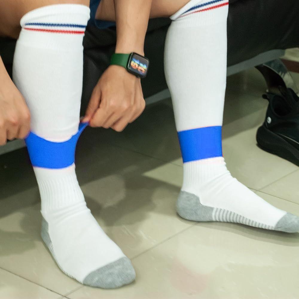 Elastic Fit Sock Holder Straps Non-Slip Sports Leg Sleeves Shin Guard Holders Football Training