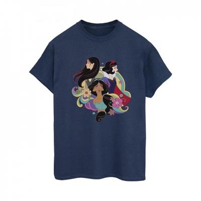 Womens/Ladies Princess Mulan Jasmine Snow White Cotton Boyfriend T-Shirt