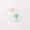 Natural Aqua Chalcedony Gemstone 925 Solid Silver Jewelry Handmade Pendant 1.4" PP-57-19