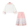 Montagut Girls' Chinese Style Embroidered Skirt Set
