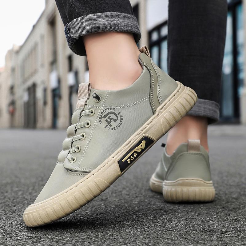 Men'S Autumn Fashion Casual Walking Shoes, Featuring A Striped Design, Comfort and Breathability, Suitable for Both Sports and Leisure Shoes