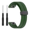 Silicone Watch Band for Garmin Fenix 8 43mm/Forerunner 570 42mm/Fenix 7S/6S/5S,Magnetic Buckle 20mm Sport Strap with Tools