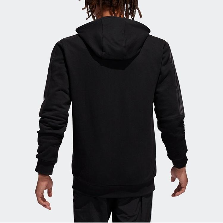 Adidas Originals Trefoil Logo Trykk Casual Hettejakke Herrejakker Svart ED4695