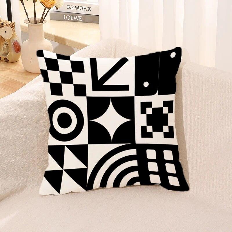 Nordische Geometrische Linien Kissenbezug Sofa Kissenbezug Körper Schlafkissen Bett
