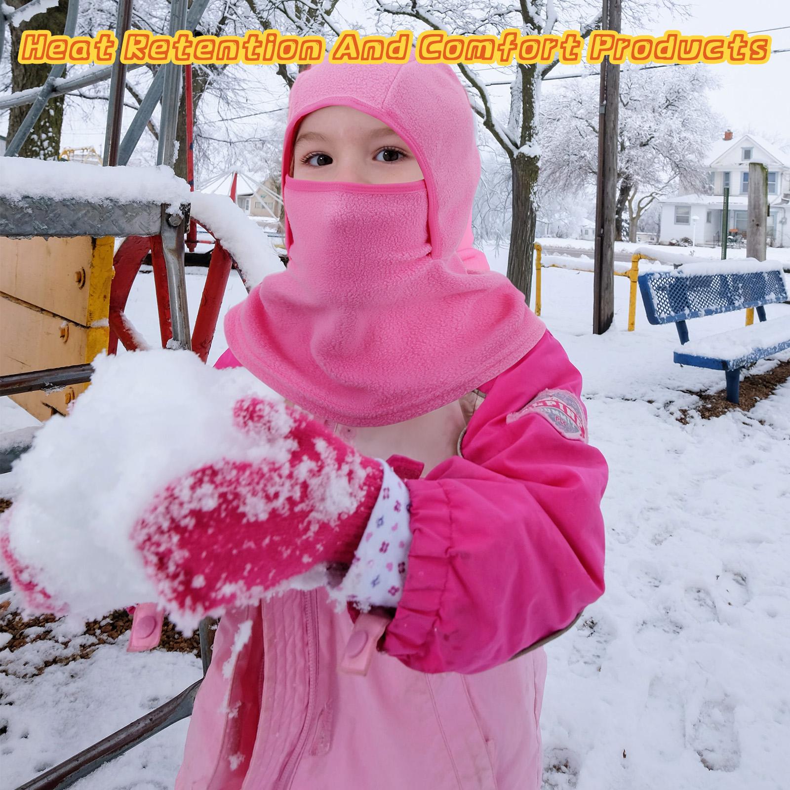 

2 Packs Kids Balaclava Windproof Ski Mask Winter Hat Neck Warmer For Boys Girls 1