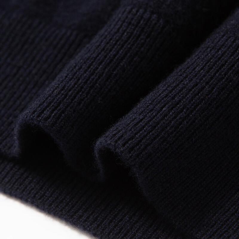 DAISHU Herren Kaschmir Lammwolle Pullover mit Kragen