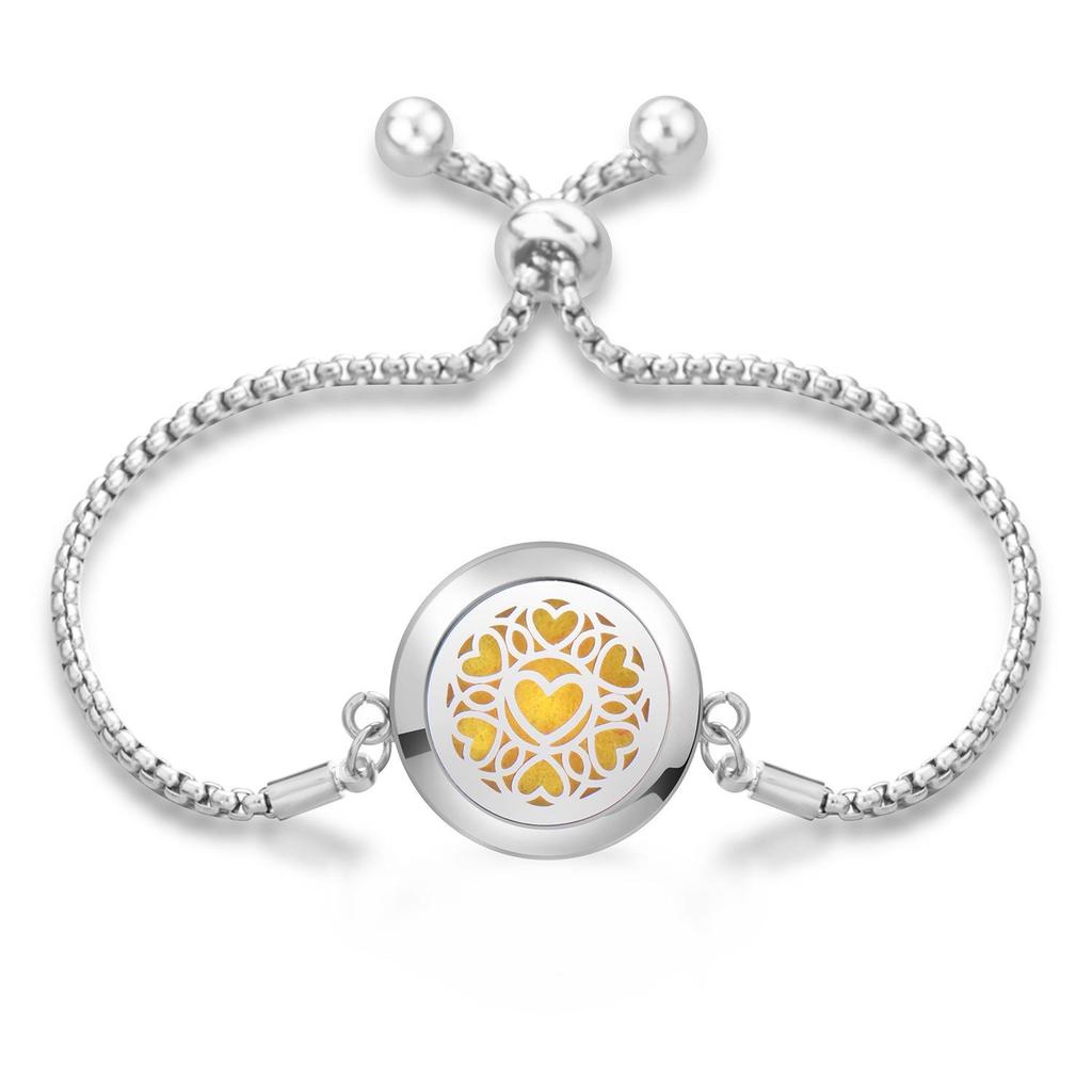 Women's Openable Titanium Steel Essential Oil Diffuser Bracelet