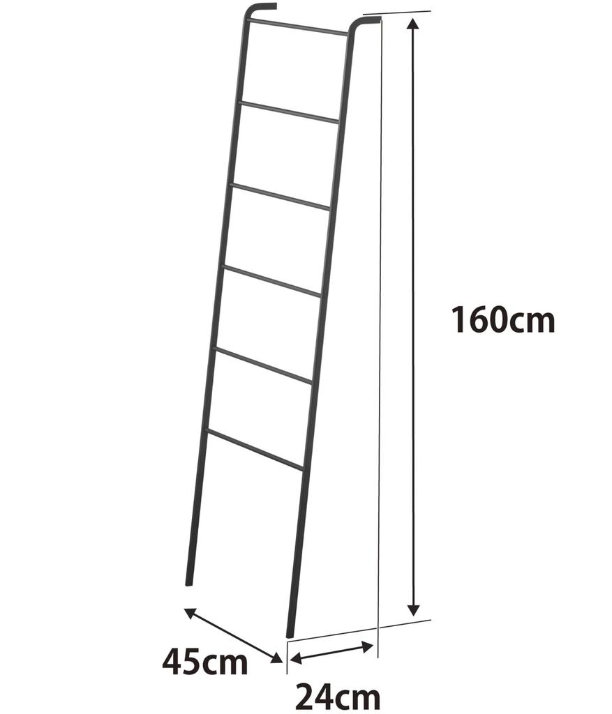 Yamazaki Jitsugyo Hanging Storage Rack Hanger Rack Ladder Hanger Frame Black 3964