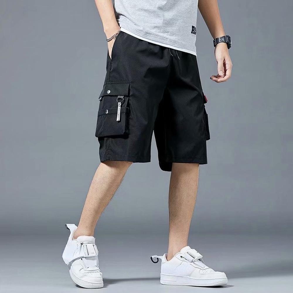 Men Shorts Outdoor Wear-Resistant Cargo Shorts Quick Dry Multi-pocket Plus Size Bottoms