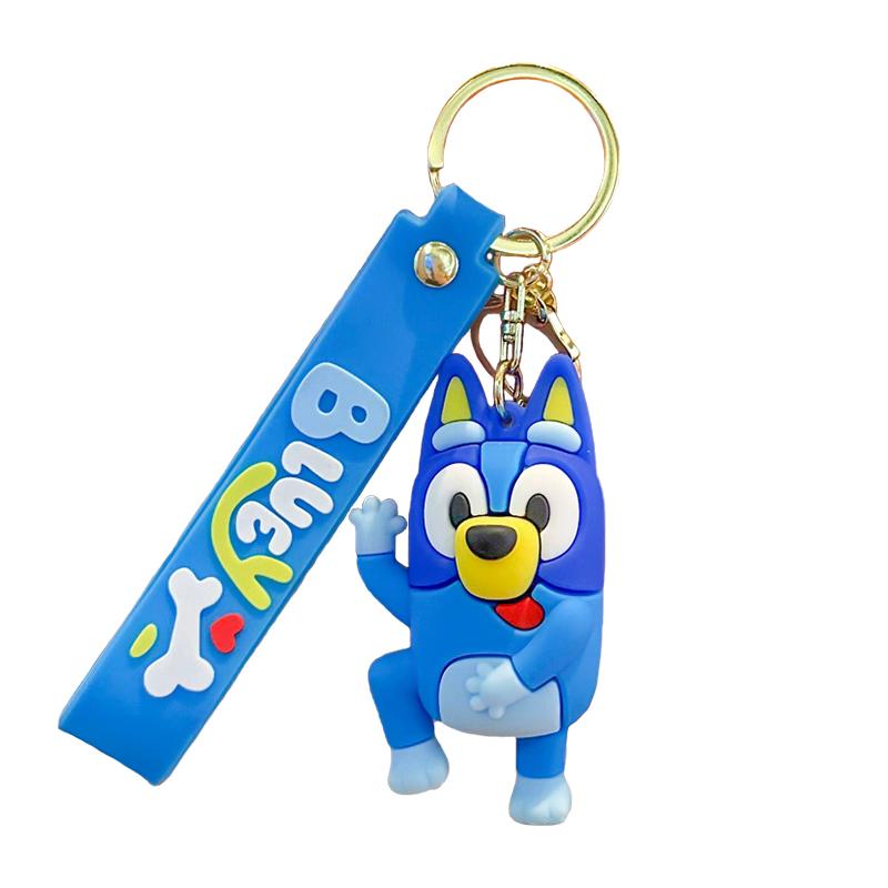 New Bluey Bingo Keychain Pendant Decoration Anime Characters Model Dolls Bag Backpack Accessories Children Toys Gifts
