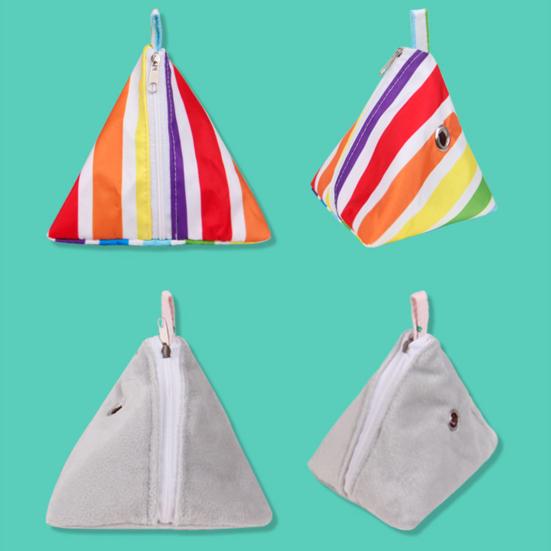 Trasportino per piccoli animali, con stampa alla moda, fori traspiranti, portatile, triangolare, per criceti, da viaggio