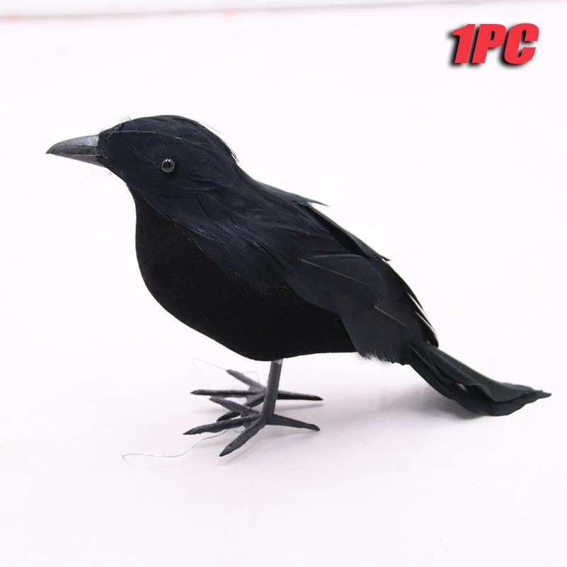 

6 шт. Черный перо ворона реквизит для Хэллоуина имитация ворона жуткий перо украшения реквизит для вечеринки на Хэллоуин страшные животные ужас реквизит As shown