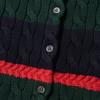 Polo Ralph Lauren Color Block Striped Button Down Long Sleeve Knit Sweater Women Sweater 211A89539-001