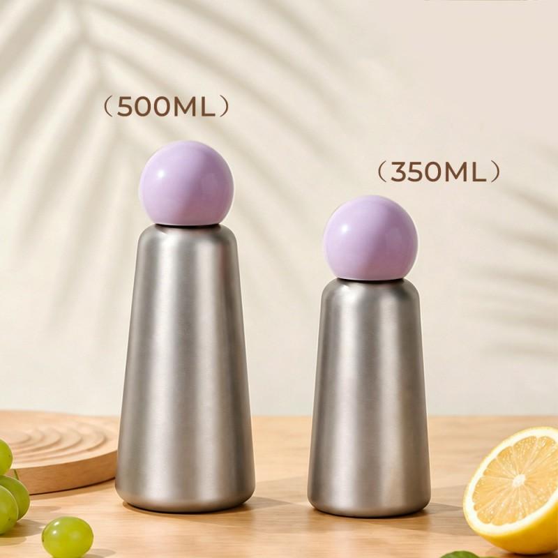 Stainless Steel Vacuum Insulated Travel Mug 500ml Double Wall Cup Students Outdoor Sports Hot Cold Retention