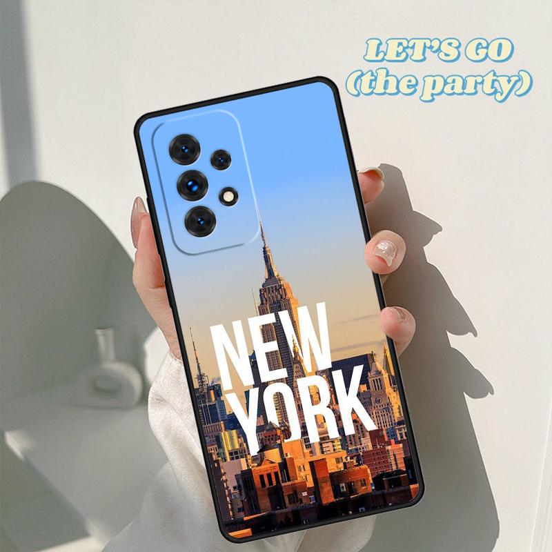 New York City phone case For Samsung Galaxy A42 A31 A40 A51 A71 A32 A80 A91 A52 A72 A73 A20e A21S A50 A70 A11 A12 Cover