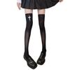Anime JK Mädchen Kreuz Print Strümpfe Damen Seiden Leggings Strumpfhosen Socken Cosplay Kostüm Über Knie Oberschenkel Hoch Lange Socken