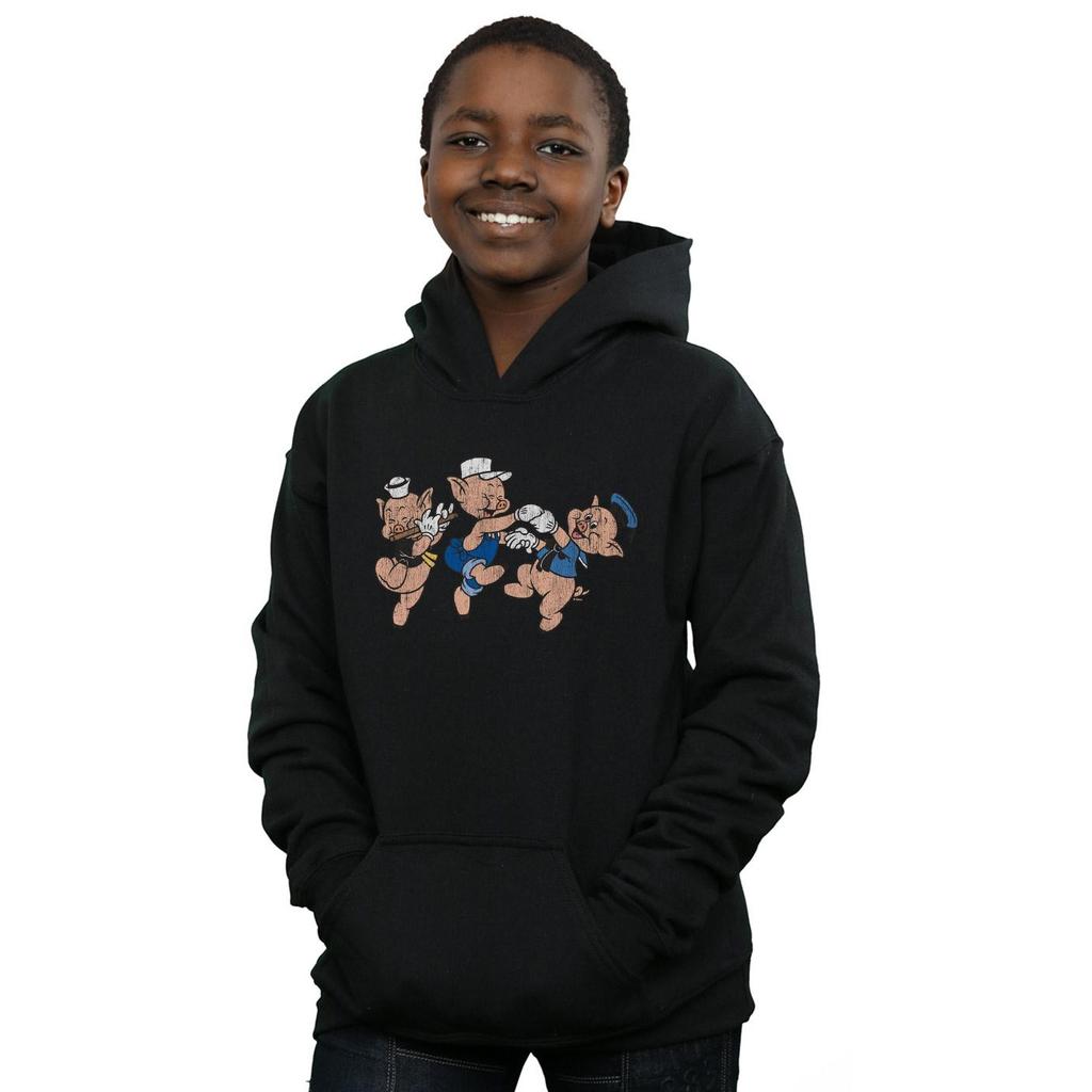 Disney Boys Three Little Pigs Having Fun Hoodie