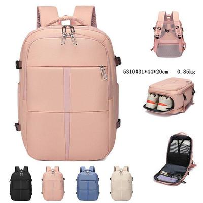 Zaino da viaggio unisex di grande capacità con separazione asciutto/bagnato per laptop