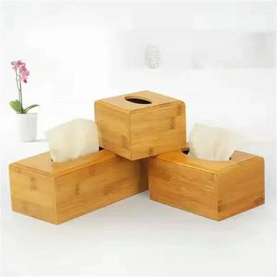 The Tissue Paper Box Is Made of Bamboo and Wood Suitable for Paper Towel Storage Restaurant and Hotel Issue Paper Boxes