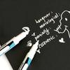 White Marker Oily Fine Tip Courier Waterproof Non-Fading Advertising Greeting Card Tire Glass Highlighter Pen Can Not Be Erased