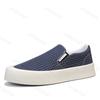 Fashion 2025 Spring New Men's Low Cut Thick Soled Canvas Shoes Slip on Fashion Trend Comfortable Lightweight Non slip Platform sneakers