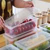 1pcs Airtight Stackable Food Storage Containers Set with Lids & Detachable Drain Tray - Reusable Refrigerator Organizer Boxes