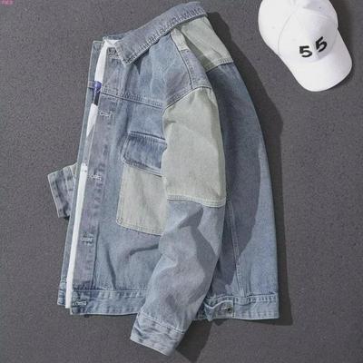 2023 Retro Denim Jacket: Men's Casual Japanese Fashion, Hong Kong Style, Loose Fit, Trendy & Handsome for Spring and Autumn.