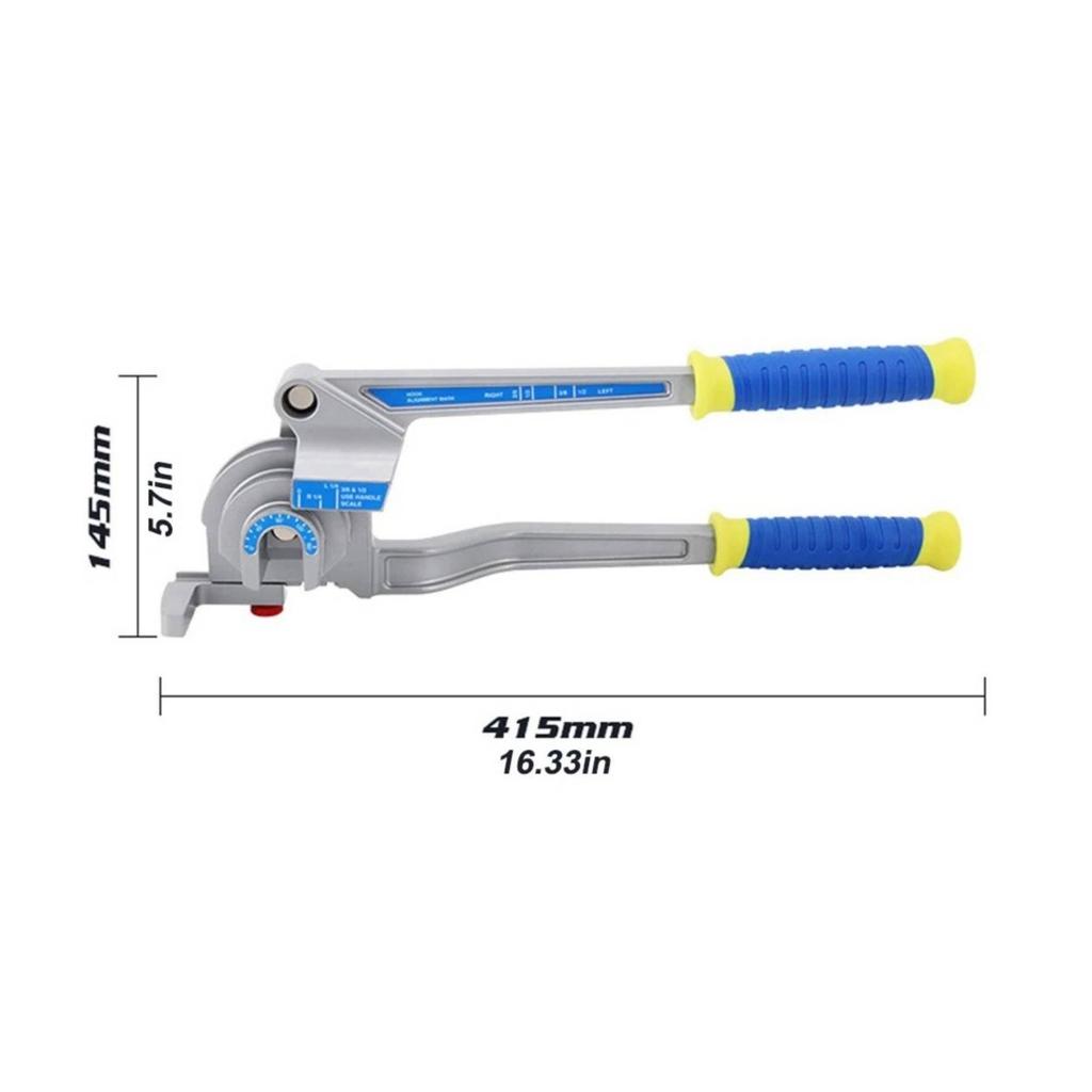 Manual LeverStyle Tube Bender Stainless Steel TripleFunction Bend for Plumbers,