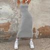 Women's Fashionable Solid Color Sleeveless Camisole Casual Dress