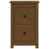 VidaXL Table de chevet Marron miel 40x35x61,5 cm Bois de pin solide 820952