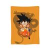 Goku Collage Flannel Blanket DBZ Japanese Anime Awesome Throw Blankets for Home Hotel Sofa 125*100cm Plush Thin Quilt,
