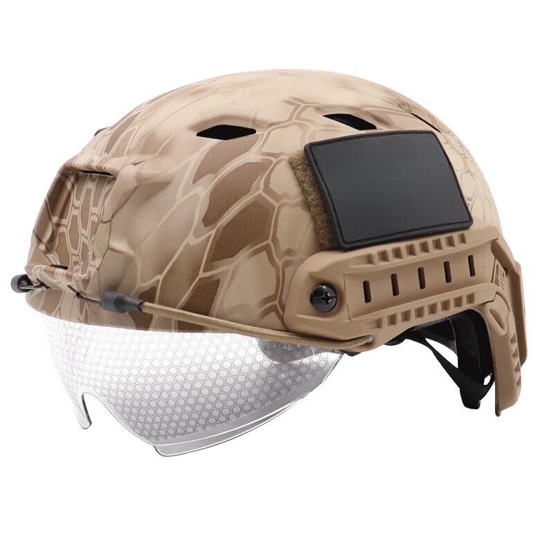Tactical Camouflage Helmet with Goggles