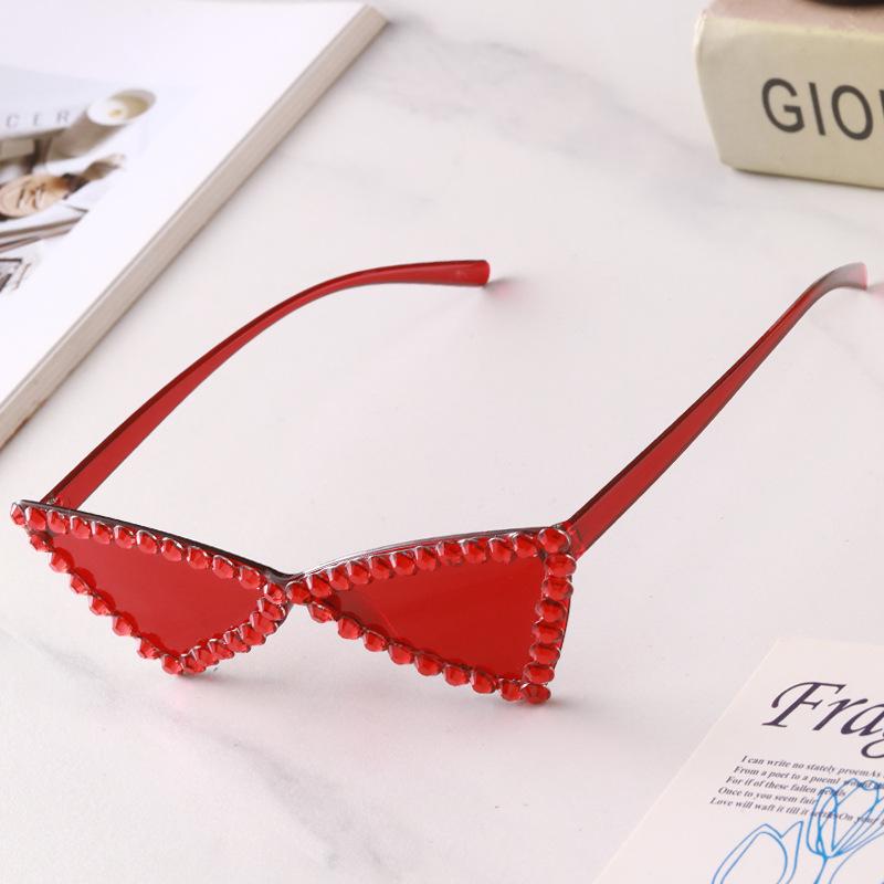 Handmade Triangle Butterfly Sunglasses: Women's Fashion Party Shades