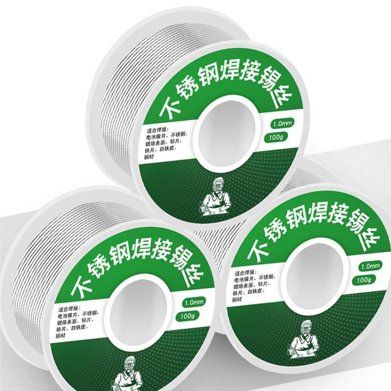 Solder Wire Tin Lighter Soldering Low Melting 1.0mm Rosin Core Flux 2.0% 20g/50g/100g