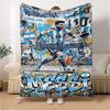 Messi Customize Your Name Blanket Cozy Personalized Blanket Durable Comfort Great for Office Chair Bedding Living Room All-Season Use
