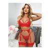 Red Color Lace Garter Set