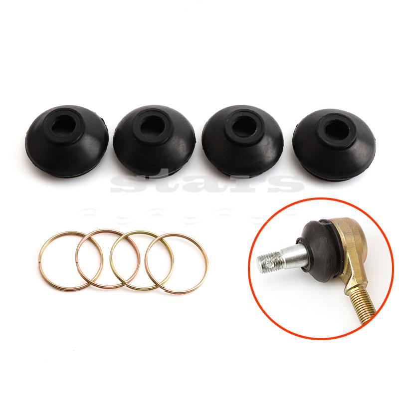 4Pcs Turn To Rod Suspension Arm Lock Ball Joint Head Dust Protection Rubber Cover for Chinese ATV Quad Go Kart Karting Accessory
