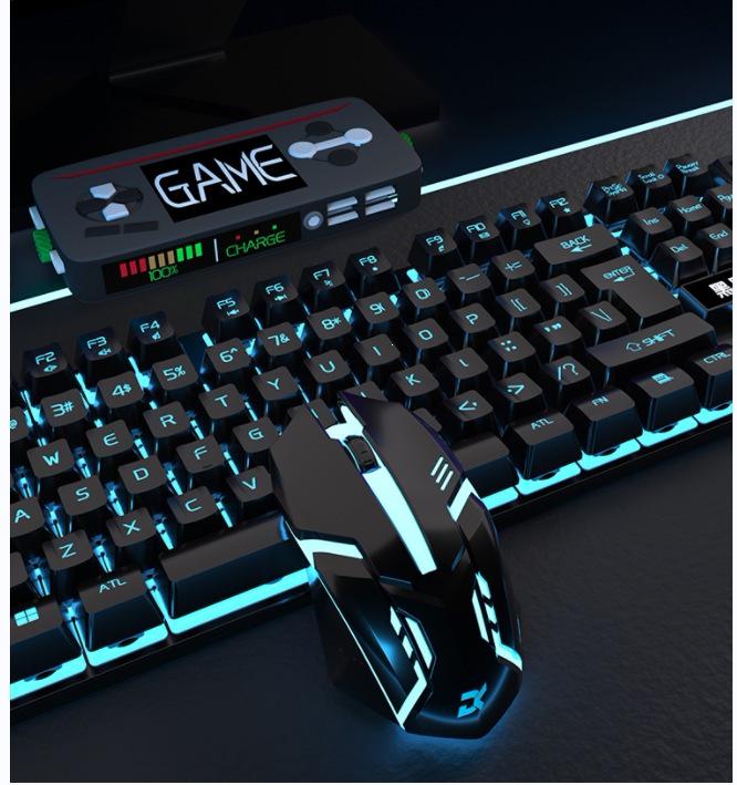 USB Wired Mechanical Keyboard & Mouse Set for Desktop/Laptop Gaming
